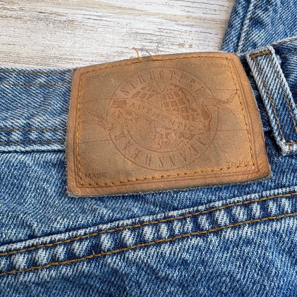 VTG Structure Jeans 38L x 34 Medium Wash Blue Denim - Picture 8 of 13
